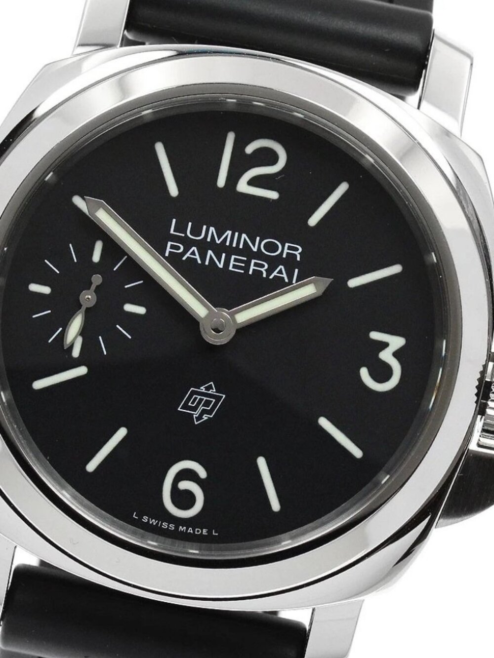 PANERAI Luminor Logo 44mm PAM01084 black Dial Hand Winding Men's Watch_952735